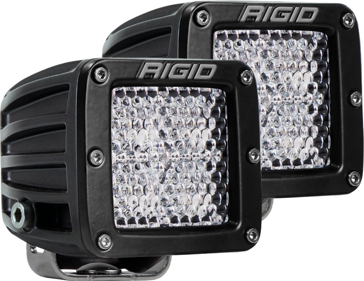 Picture of Diffused Surface Mount Black Pair D-Series Pro RIGID Industries