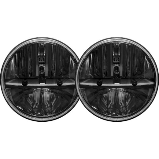 Picture of 7 Inch Round Headlight With H13 To H4 Adaptor Pair RIGID Industries