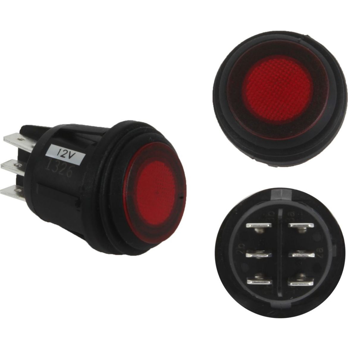 Picture of 3 Position Rocker Switch Red RIGID Industries