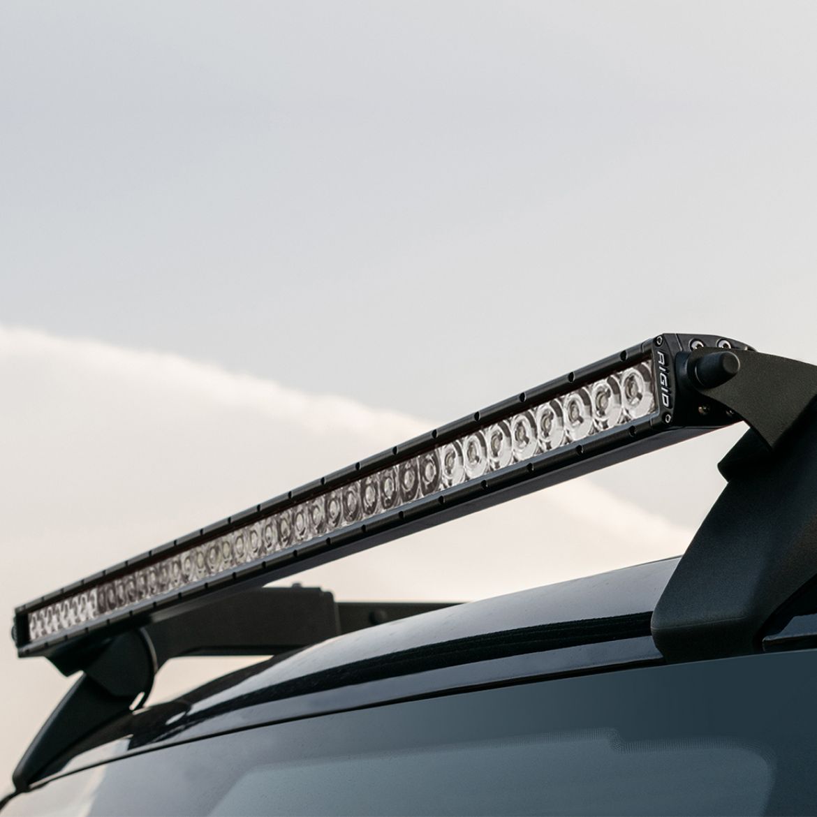 Picture of 2021-Present Ford Bronco Roof Rack Light Kit with a SR Spot/Flood Combo Bar Included RIGID Industries