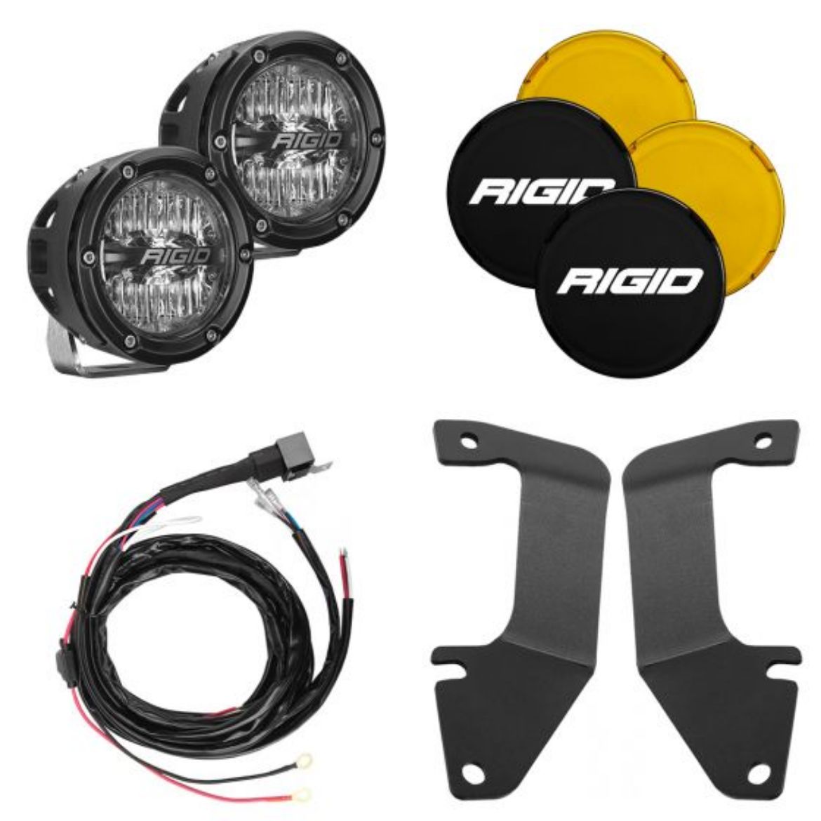 Picture of 2014-2020 Toyota Tundra A-Pillar Light Kit, Includes 4 Inch 360-Series Drive RIGID Industries