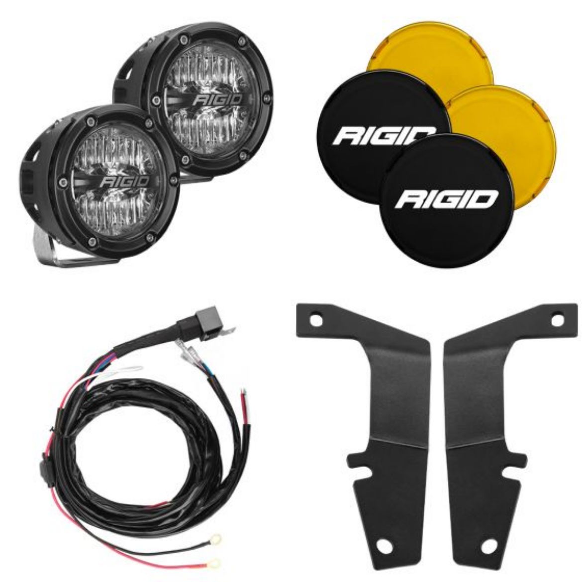 Picture of 2010-2020 Toyota 4Runner A-Pillar Light Kit, Includes 4 Inch 360-Series Drive RIGID Industries