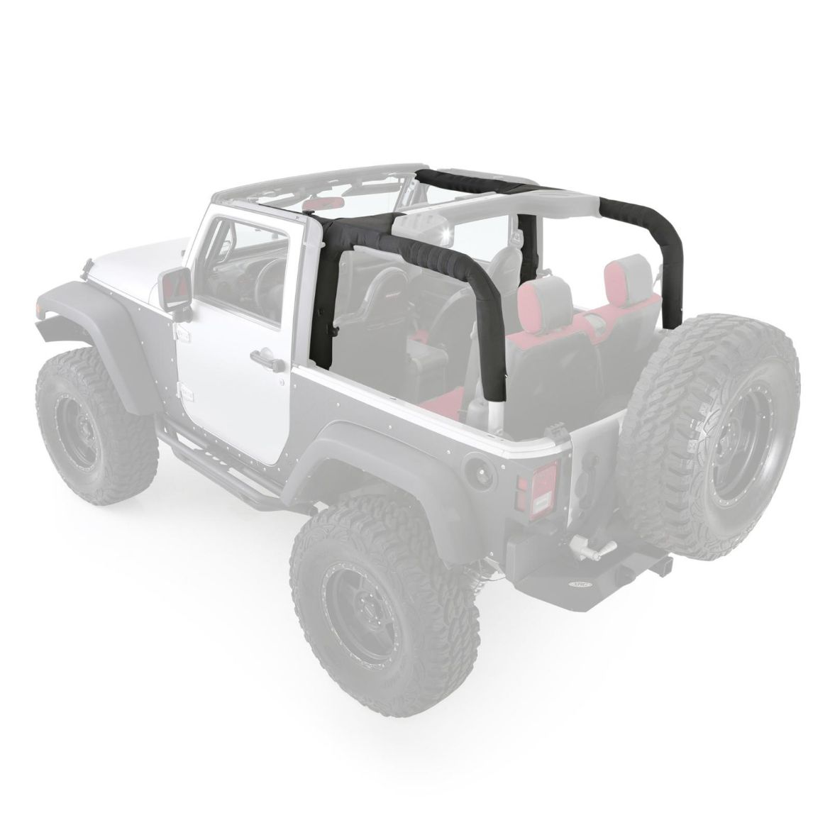 Picture of Replacement MOLLE Roll Bar Padding Cover Kit 07-Pres Wrangler JK Smittybilt