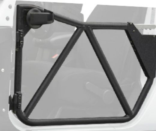 Picture of Jeep Tubular Doors Front 18-Present Jeep JL Wrangler 2 Door/4 Door Steel Black Powdercoat Smittybilt
