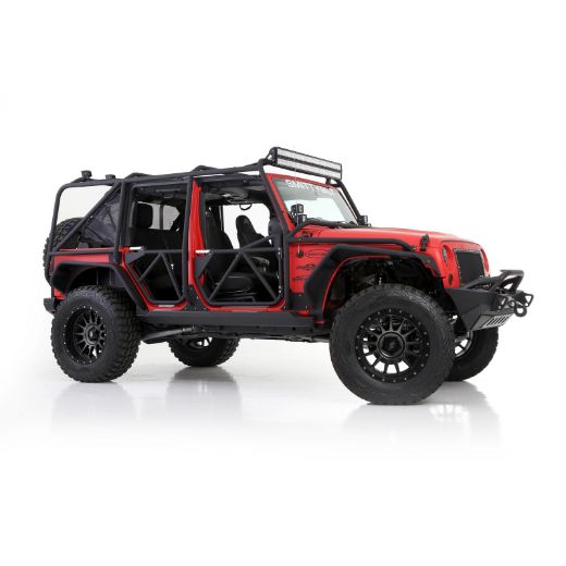Picture of XRC Exoskeleton JK 4 Door 07-18 Jeep JK Wrangler Unlimited 4 Door Only Steel Black Powdercoat Smittybilt