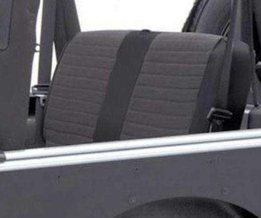 Picture of XRC Seat Cover Rear 07 and 13-18 Wrangler JK Unlimited 4 Door Black/Black Center Smittybilt