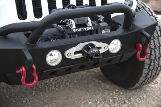 Picture of Winch Shackle Aluminum For 3/4 Inch and 7/8 Inch D-Rings Black Powdercoat Smittybilt