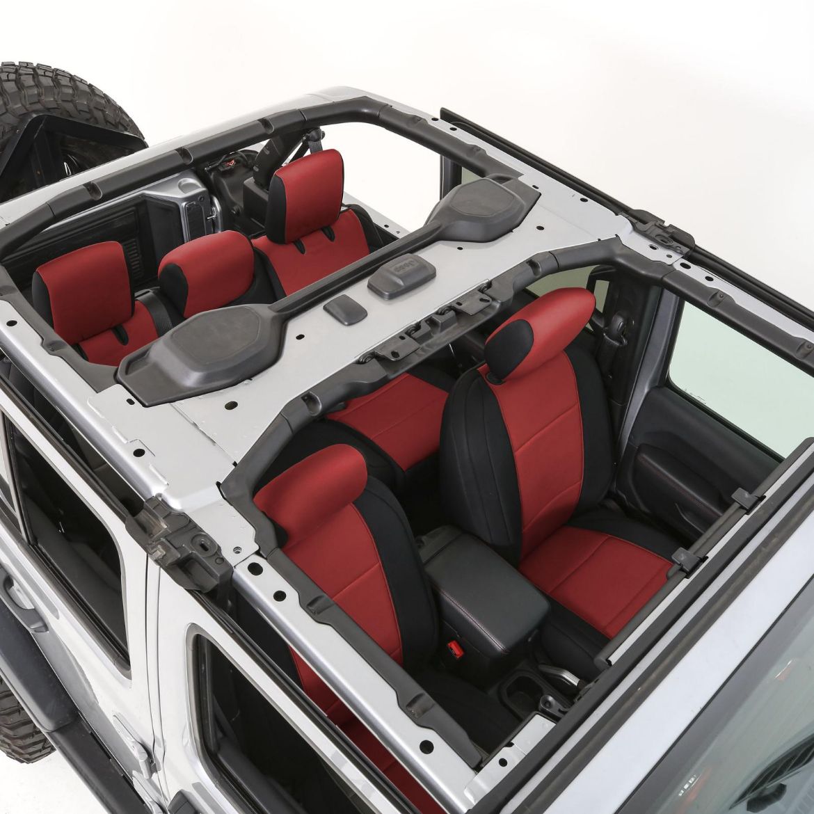 Picture of Jeep JL Neoprene Front and Rear Seat Cover Set Wrangler JL 4-Door Smittybilt