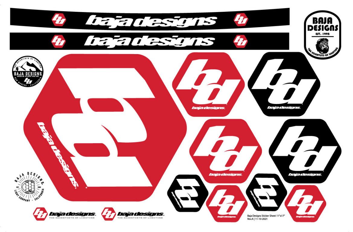 Picture of BD Sticker Sheet Baja Designs