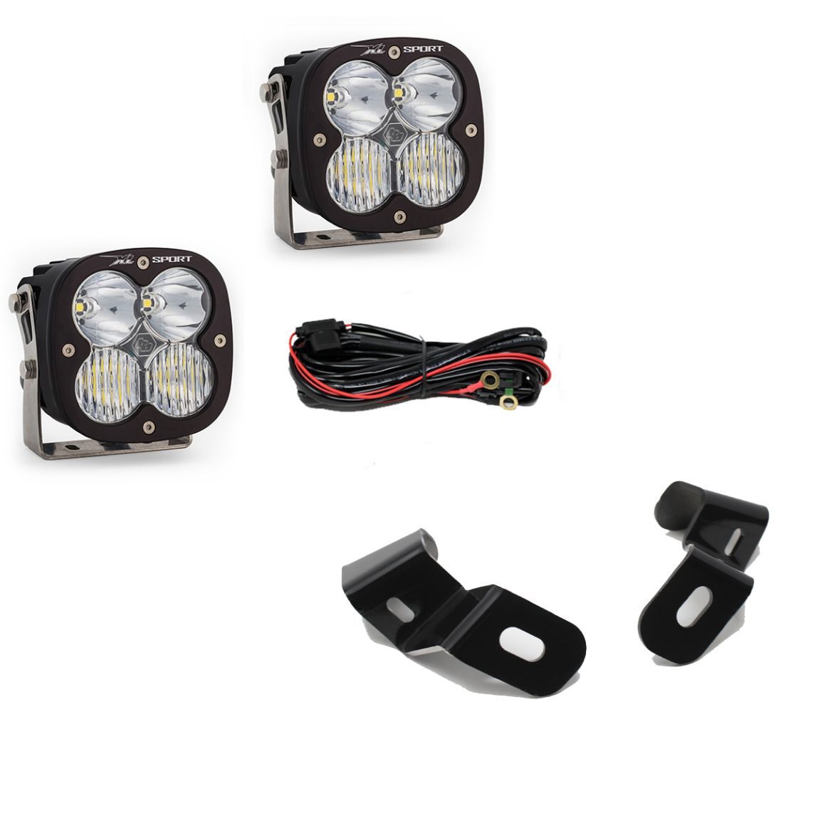 Picture of Dodge Ram LED Light Pods For Ram 2500/3500 19-On A-Pillar Kits XL Sport Driving Combo Baja Designs