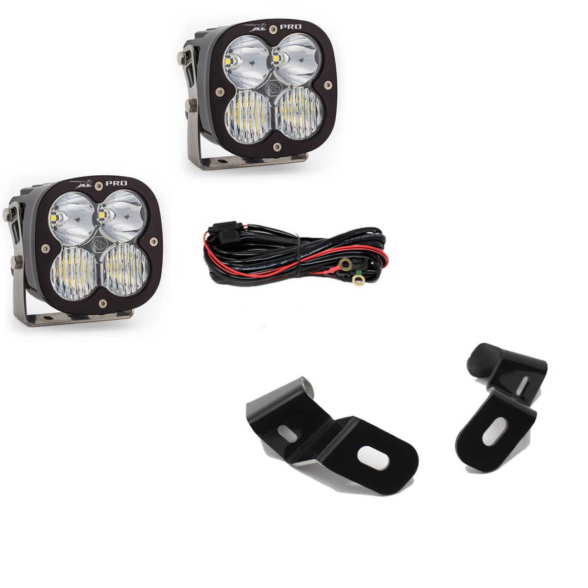 Picture of Dodge Ram LED Light Pods For Ram 2500/3500 19-On A-Pillar Kits XL Pro Driving Combo Baja Designs