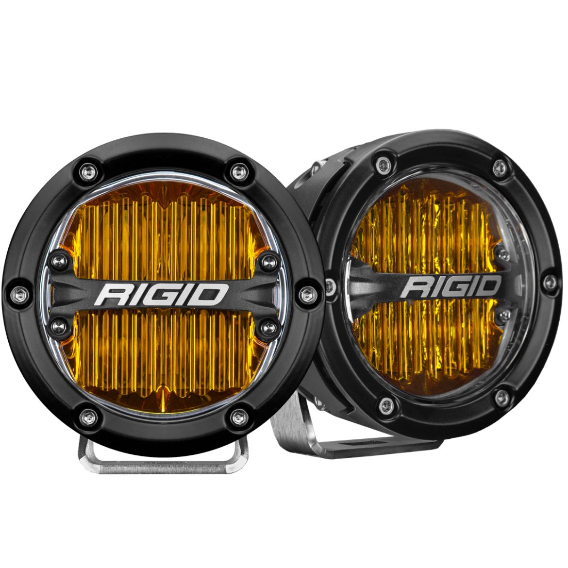 Picture of 360-Series Pro SAE 4 Inch Fog Light Yellow Pair RIGID Industries