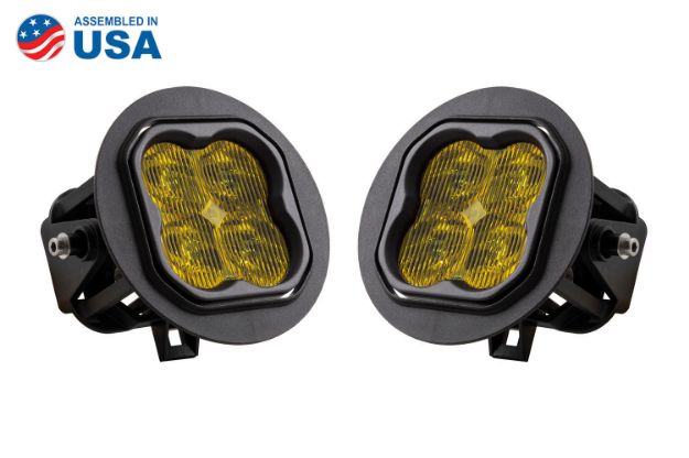 Picture of SS3 LED Fog Light Kit for 2007-2013 Toyota Tundra Yellow SAE Fog Pro Diode Dynamics