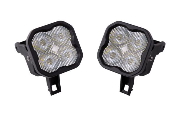 Picture of SS3 LED Fog Light Kit for 1999-2010 Ford Super Duty F-250/F-350 White SAE Fog Max w/ Backlight Diode Dynamics