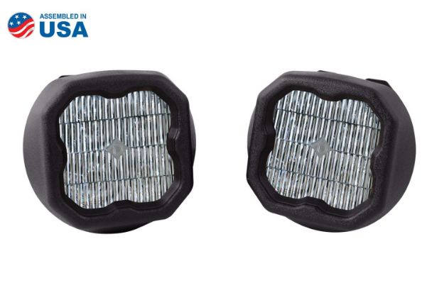 Picture of SS3 LED Fog Light Kit for 2014-2015 GMC Sierra 1500 White SAE Fog Max w/ Backlight Diode Dynamics