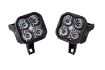 Picture of SS3 LED Fog Light Kit for 1999-2010 Ford Super Duty F-250/F-350 White SAE/DOT Driving Sport w/ Backlight Diode Dynamics