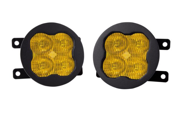 Picture of SS3 LED Fog Light Kit for 2009-2021 Nissan Frontier Yellow SAE Fog Sport w/ Backlight Diode Dynamics