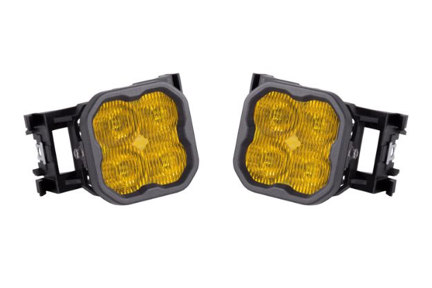 Picture of SS3 LED Fog Light Kit for 2008-2009 Subaru Legacy Yellow SAE Fog Pro w/ Backlight Diode Dynamics