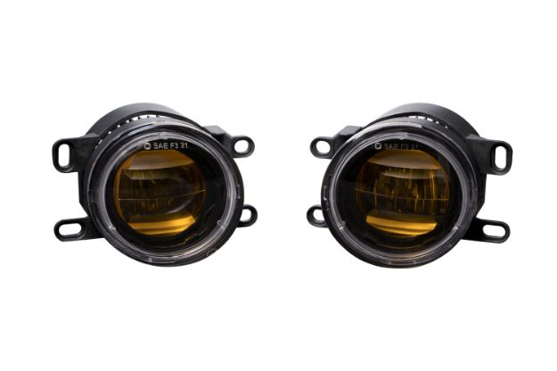 Picture of Elite Series Fog Lamps for 2012-2014 Lexus IS250C A/T Convertible Pair Yellow 3000K Diode Dynamics