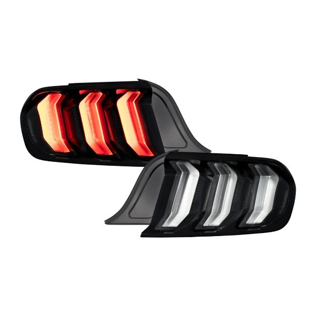 Picture of 2015-2022 Ford Mustang LED Tail Lights Smoke Pair Form Lighting