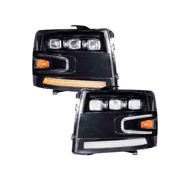 Picture of 2007-2013 Chevrolet Silverado LED Projector Headlights Pair Form Lighting