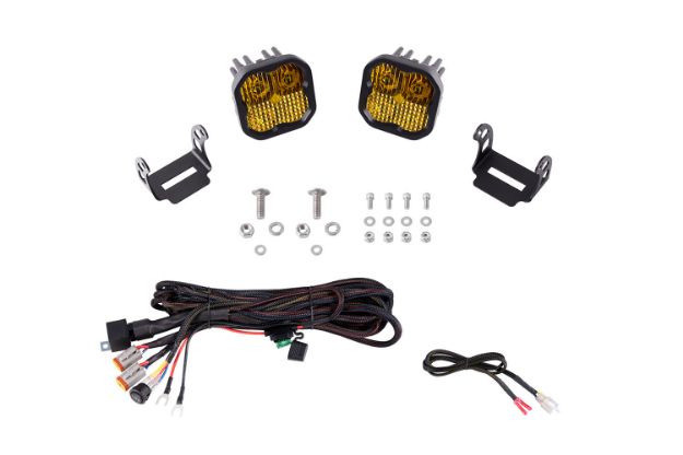 Picture of Stage Series Backlit Ditch Light Kit for 2021-2022 Ford F-150, SSC2 Sport White Combo Diode Dynamics