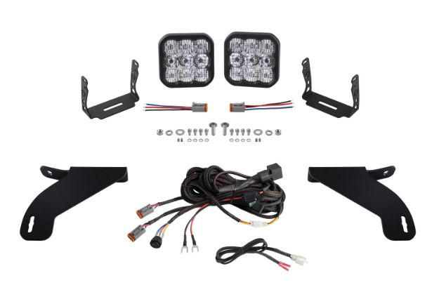 Picture of SS5 Bumper LED Pod Light Kit for 2021-2022 Ford F-150, Sport White Combo Diode Dynamics