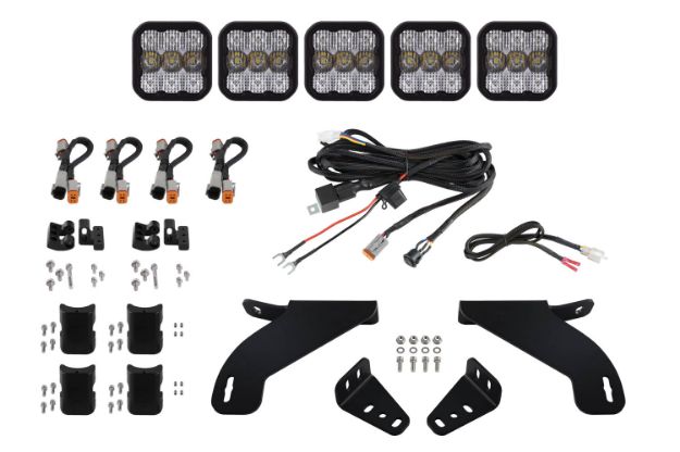 Picture of SS5 Grille CrossLink Lightbar Kit for 2021-2022 Ford F-150, Sport White Combo Diode Dynamics