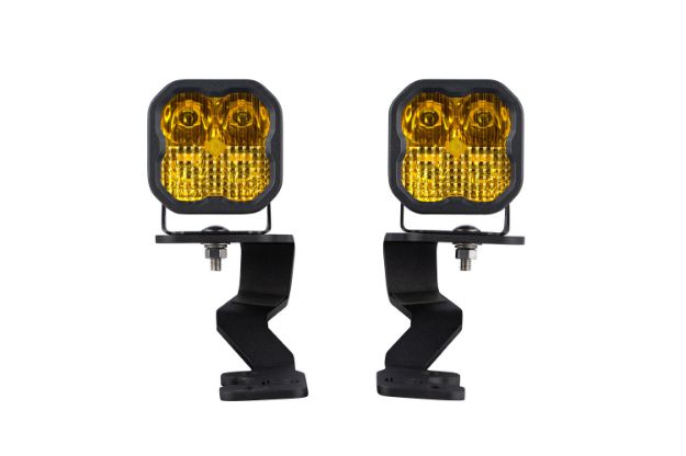 Picture of Stage Series Ditch Light Kit for 2022 Toyota Tundra SS3 Pro Diode Dymanics Yellow Combo Diode Dymanics