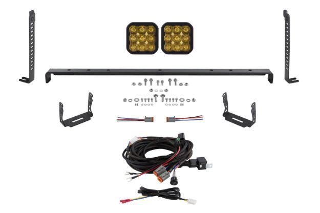 Picture of SS5 Stealth Grille LED 2-Pod Kit for 2014-2023 Toyota 4Runner, Sport Yellow Driving Diode Dynamics