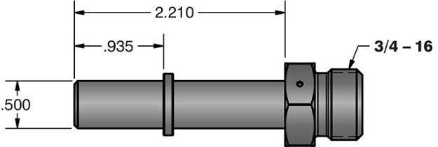 Picture of 1/2 Inch Quick Connect to 3/4 Inch-16 O-Ring (-8 AN) Fleece Performance