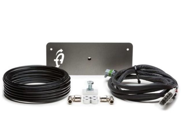 Picture of Ford F Series Compressor Mount And Connection Kit For All Ford F Series Bed W/Bed Cleat With Locking Tie Downs for ARB Dual Air Compressor Gray UP Down Air