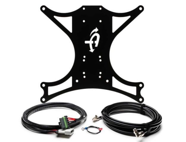 Picture of Jeep JK Air Compressor Bracket And Hardware For 07-18 Wrangler JK Under Seat for ARB Dual Air Air Compressor Black UP Down Air